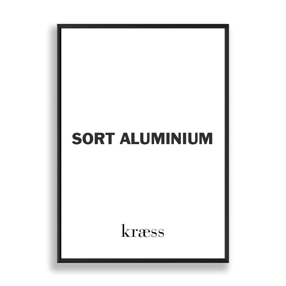 Vågn op lejesoldat ufuldstændig Sort Aluminium Ramme • Kræss Butik København